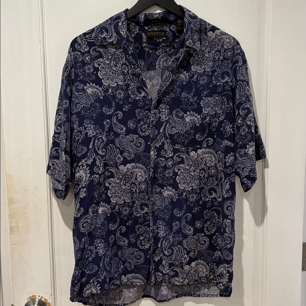 Lord & Taylor Metropolitan Silk Paisley Shirt